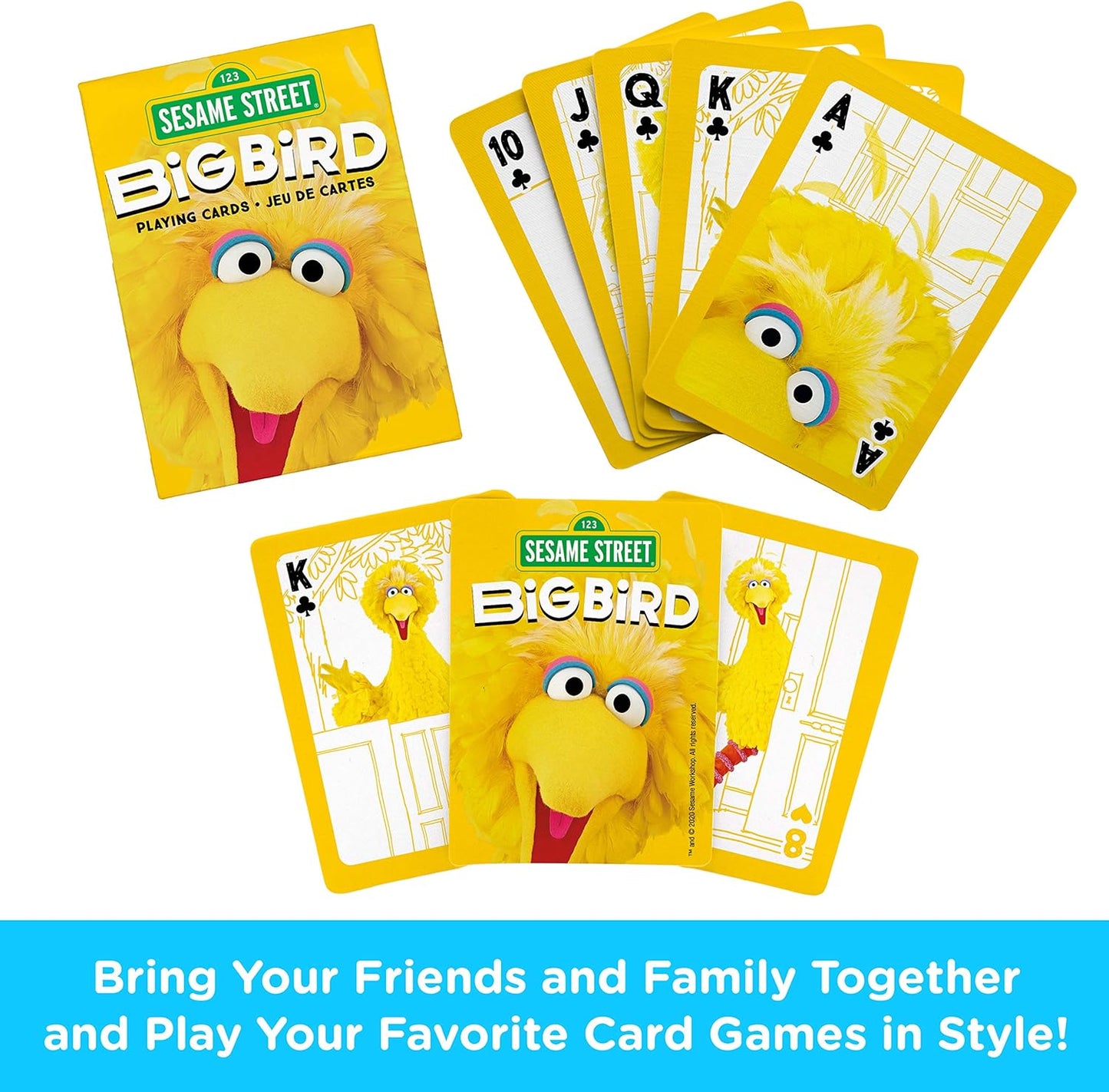 AQUARIUS Sesame Street Big Bird - Playing Cards