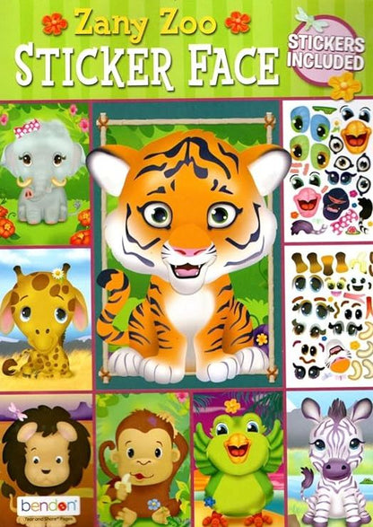 Zany Zoo - Sticker Face - Sticker Activity Book