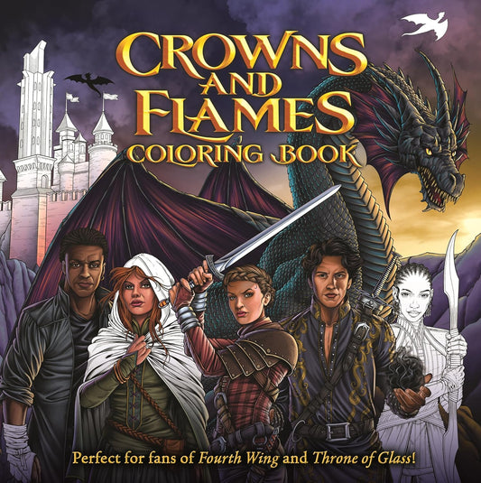 Crowns and Flames Coloring Book: Perfect for Fans of Fourth Wing & Throne