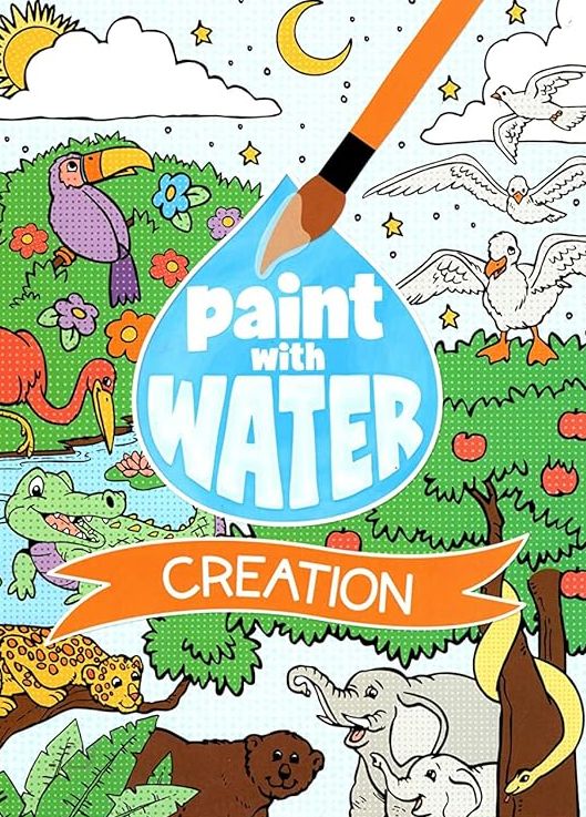 A Paint with Water - Book from the Bible - Creation - Coloring Books