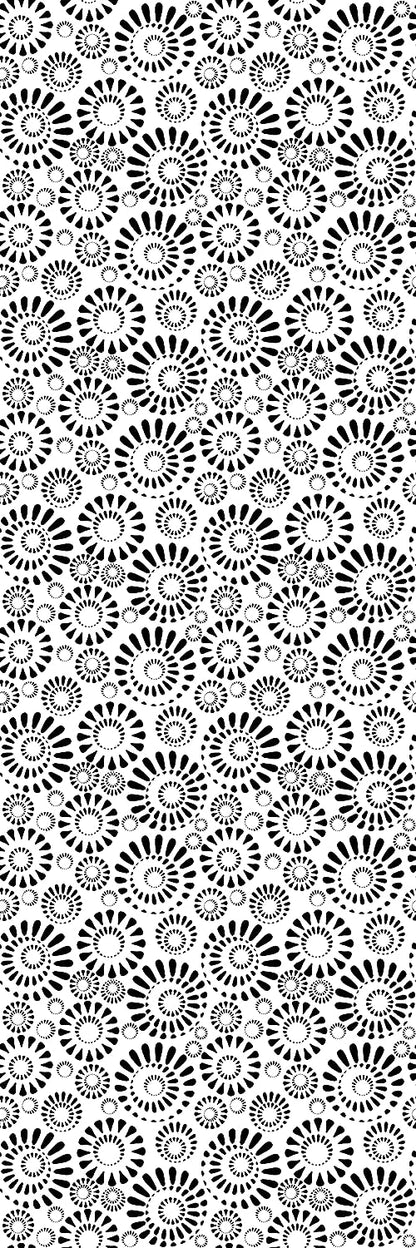 Deluxe School Locker Magnetic Wallpaper (Full sheet Magnetic) - Full Cover Standard Half Lockers - Trimmable, Easy Install, Remove & Reuse - Pack of 12 Sheets - Black and White vr67)