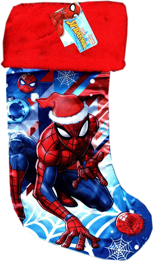 Spider-Man Christmas Stocking 18" Full Printed Satin with Plush Cuff - v2