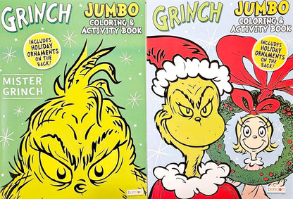 Grinch Holiday Christmas Coloring & Activity Book (Set of 2) v2