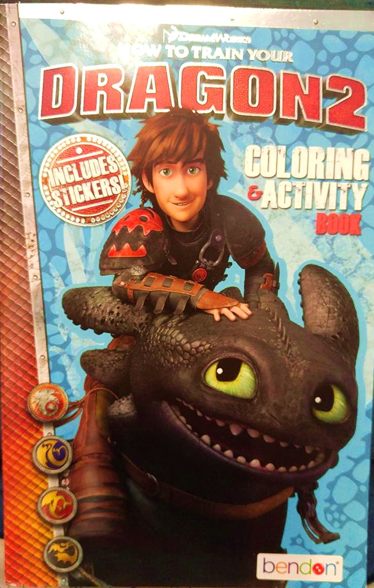 How to Train Your Dragon2 Coloring and activity Book
