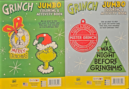 Grinch Holiday Christmas Coloring & Activity Book (Set of 2) v2