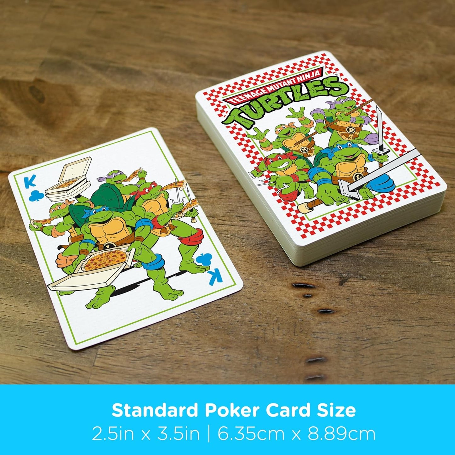 AQUARIUS Teenage Mutant Ninja Turtles Pizza Playing Cards – TMNT