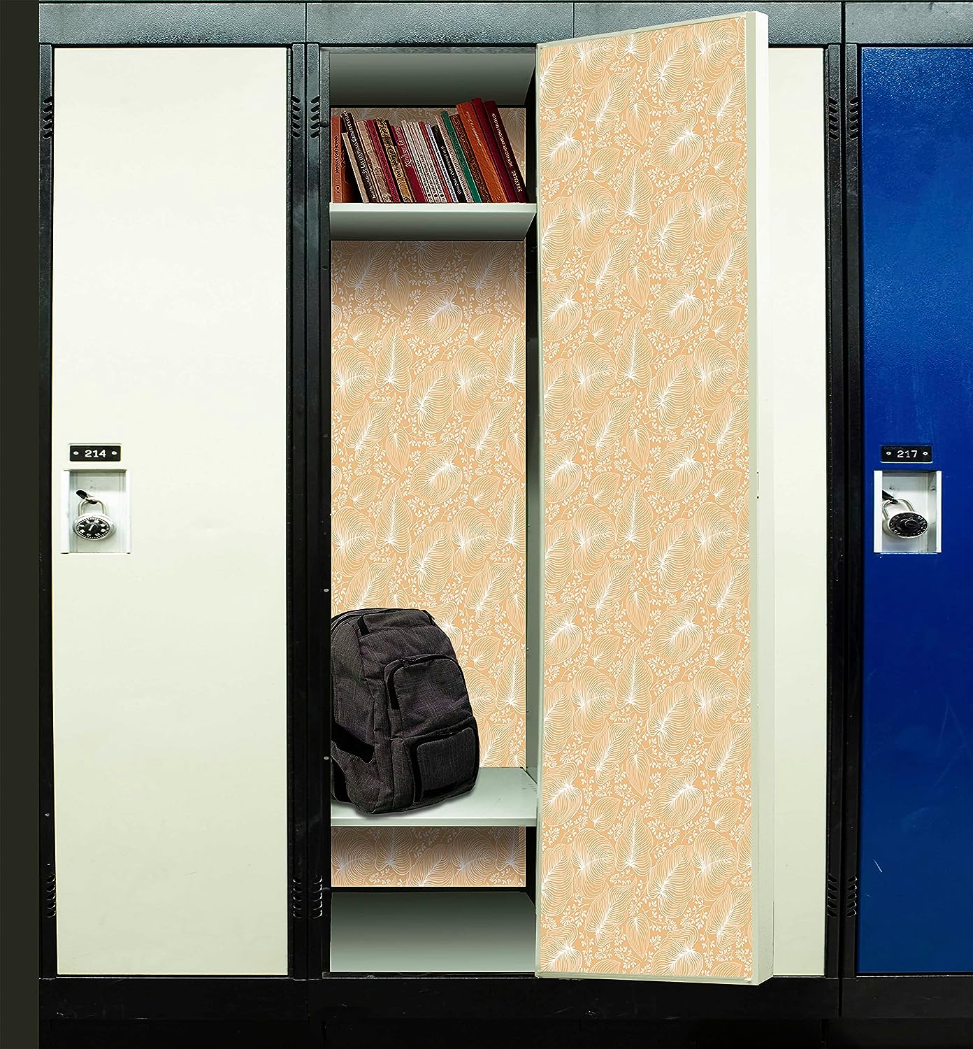 PELICAN INDUSTRIAL Magnetic Locker Wallpaper (Full Sheet Magnetic) - Trimmable, Easy Install, Remove & Reuse - (Tropical Leaves) - Pack of 3 Sheets (vb045)