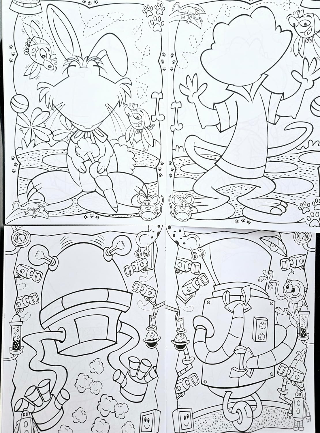 Funny Faces Sticker & Coloring Book with 50 Stickers 4-Pack (Assorted)