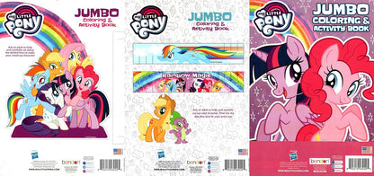 My Little Pony - Jumbo Coloring & Activity Book (Set of 4 Books)