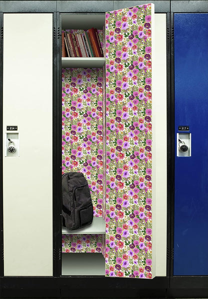 PELICAN INDUSTRIAL Wallpaper - Magnetic School Locker Wallpaper (Full Sheet Magnetic) - Flowers - Pack of 3 Sheets - vr13