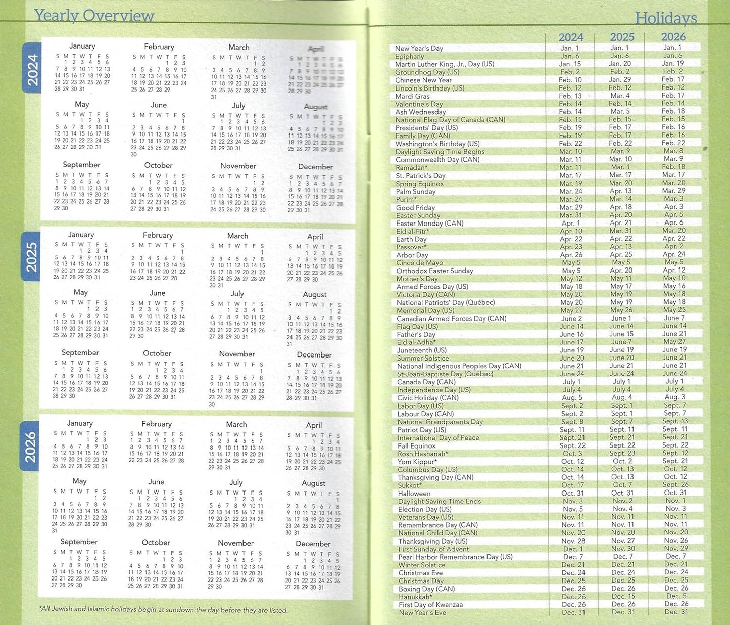 2024-2025 Value Pocket Inspirations Calendar for Planning, Scheduling, and Organizing (Psalms)