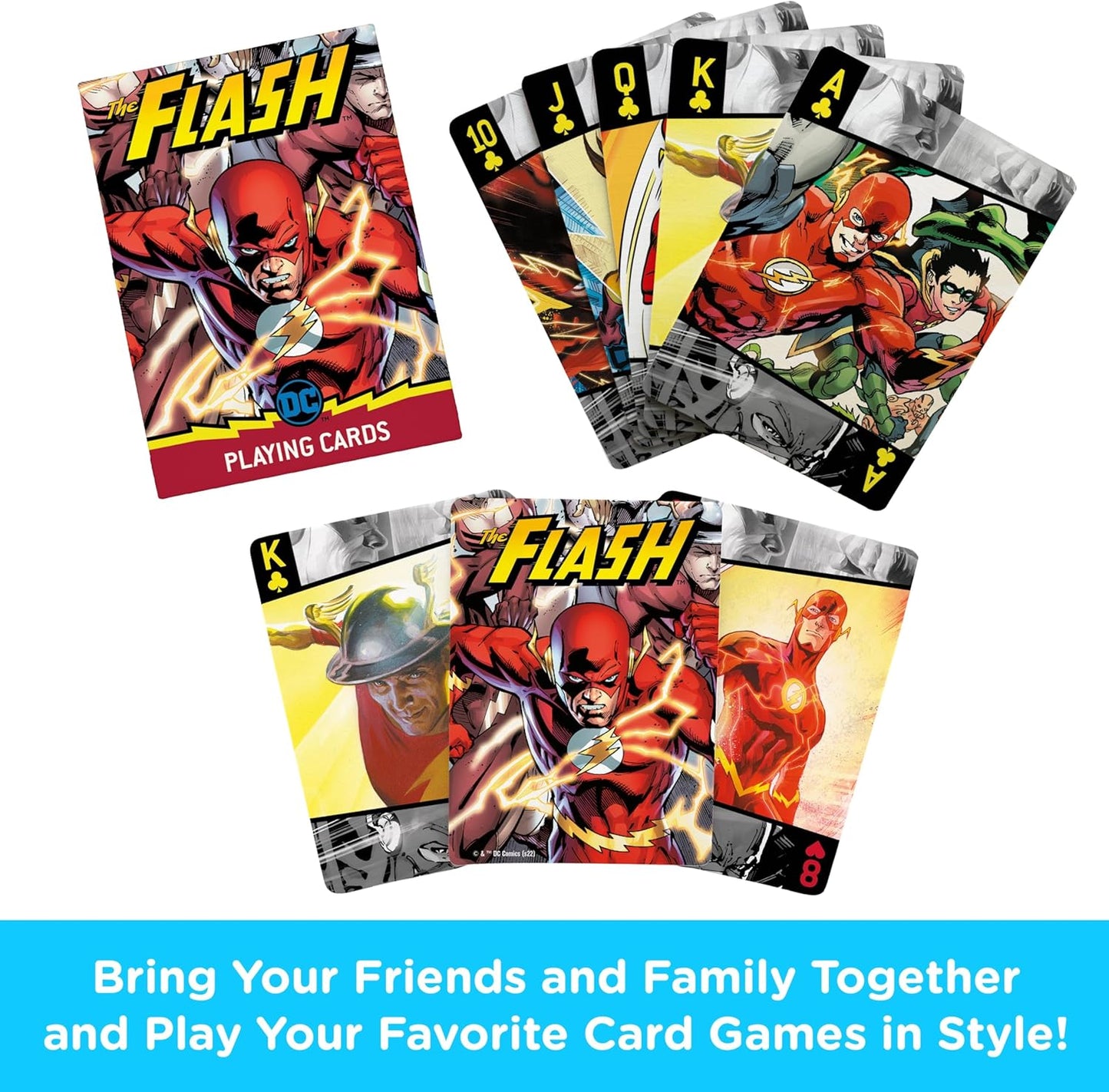 AQUARIUS DC Comics The Flash Playing Cards - The Flash Themed Deck of Cards