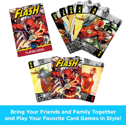 AQUARIUS DC Comics The Flash Playing Cards - The Flash Themed Deck of Cards