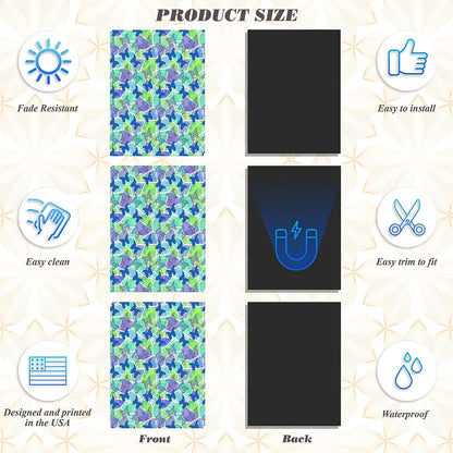 PELICAN INDUSTRIAL Magnetic Locker Wallpaper - Remove & Reuse Decorative Vinyl (Full Sheet Magnetic) - Made in USA - Fade, Tear and Water Resistant - Pack of 3 Sheets (vb056)