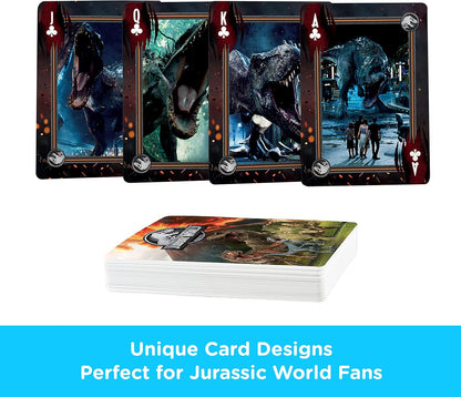AQUARIUS Jurassic World Playing Cards – Jurassic World Themed Deck of Cards