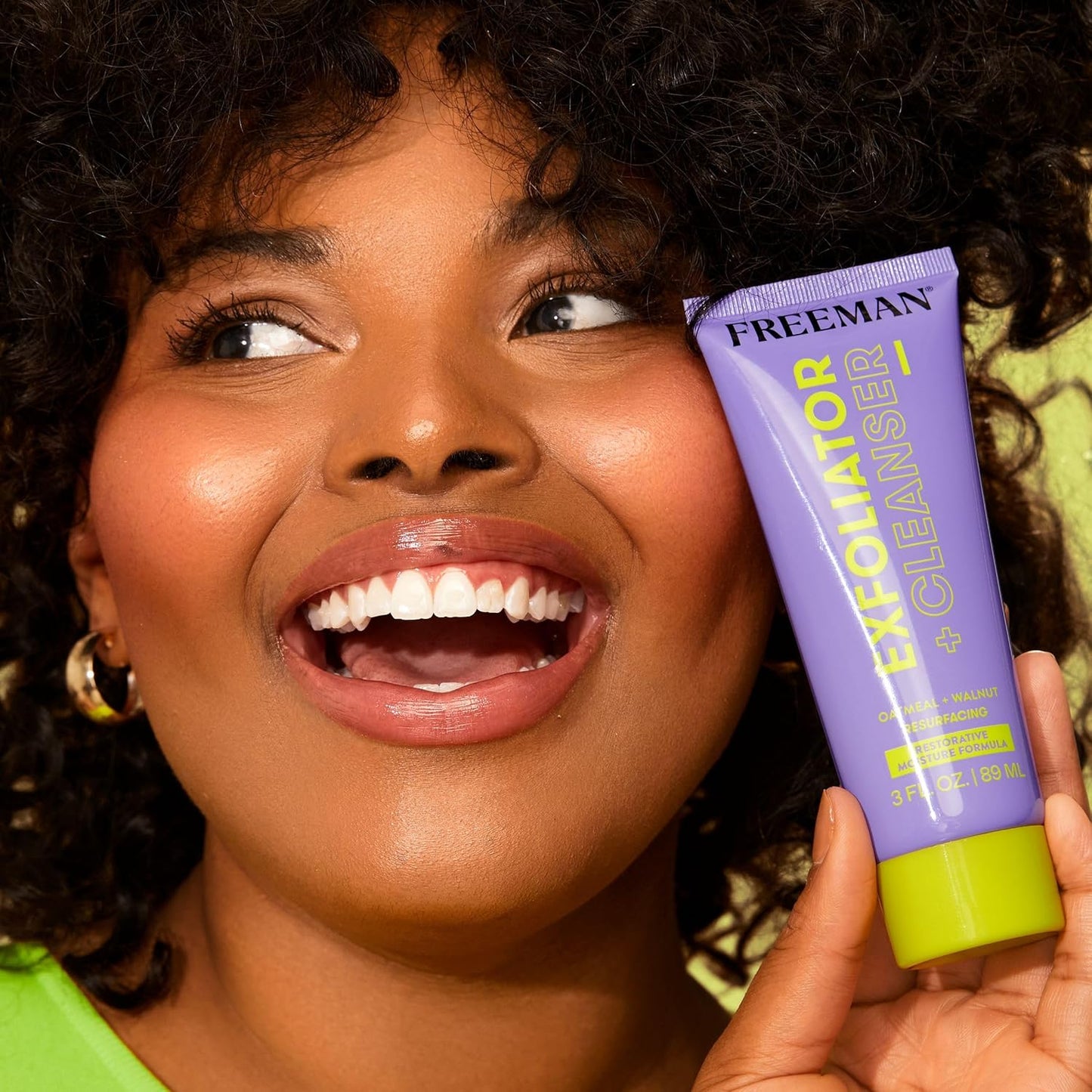 Freeman Exfoliator + Cleanser, Exfoliating Face Wash Infused With Oatmeal