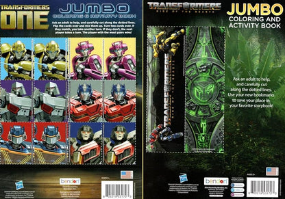 Transformers - Jumbo Coloring & Activity Book (Set of 2 Books)