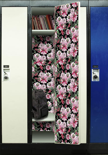 PELICAN INDUSTRIAL Wallpaper - Magnetic School Locker Wallpaper (Full Sheet Magnetic) - Flowers - Pack of 3 Sheets - vr21