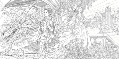 Crowns and Flames Coloring Book: Perfect for Fans of Fourth Wing & Throne