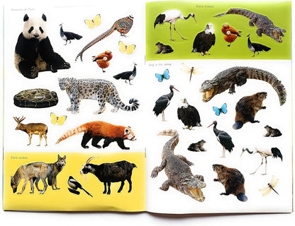 The Wild Sticker Activity Book (with Over 150 Stickers), Red, Blue, Green