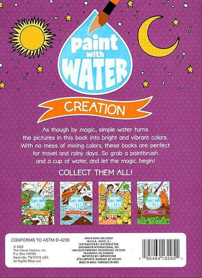 A Paint with Water - Book from the Bible - Creation - Coloring Books