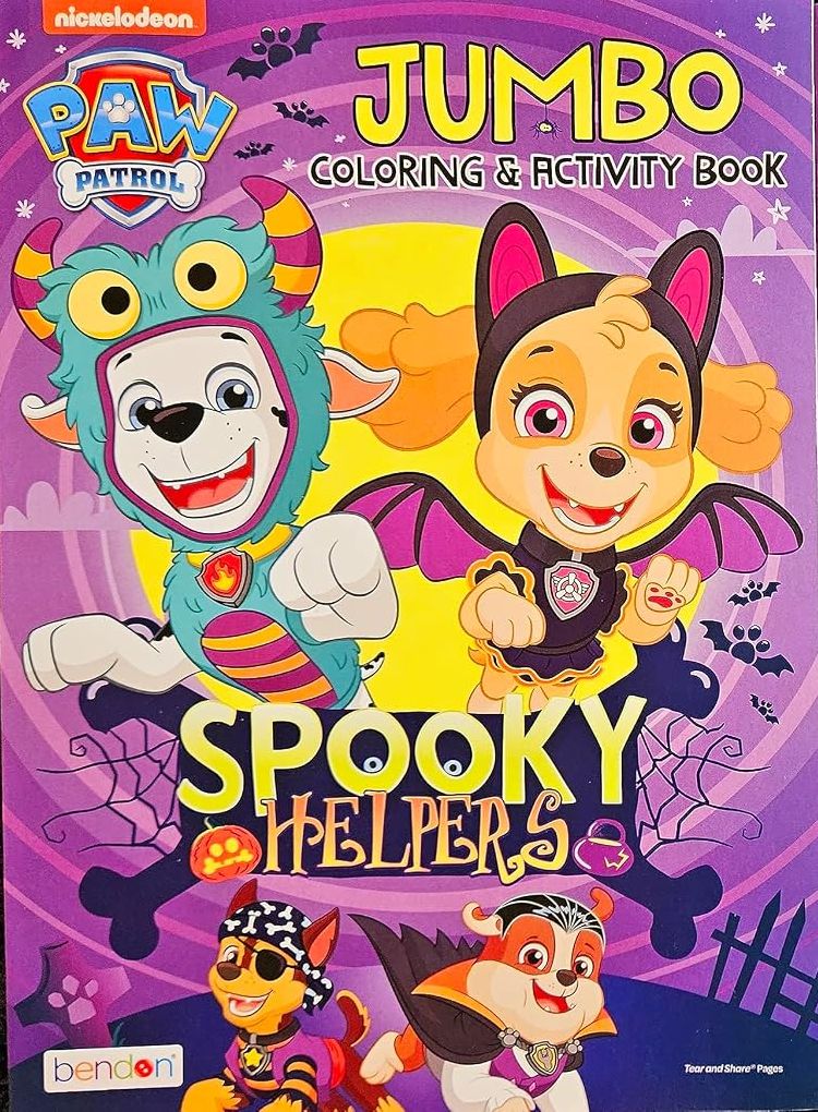 Halloween Coloring & Activity Book - Spooky Helpers