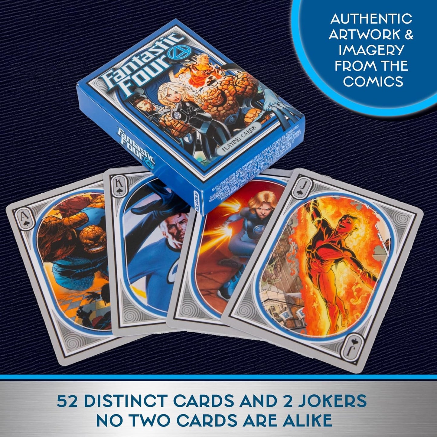 Aquarius - Fantastic Four Themed Playing Card Deck
