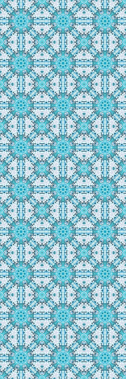 Deluxe School Locker Magnetic Wallpaper (Full sheet Magnetic) - Full Cover Standard Half Lockers - Trimmable, Easy Install, Remove & Reuse - Pack of 12 Sheets - (Geometric Blue vr68)