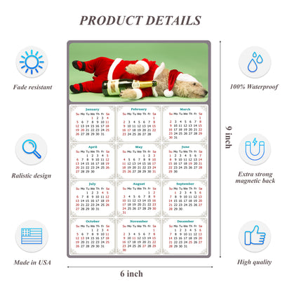 2026 Peel & Stick Calendar - Today is my Lucky Day Removable - Dogs 014 (9"x 6")