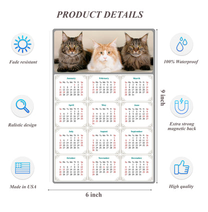 2026 Peel & Stick Calendar - Today is my Lucky Day Removable - Cat 015 (9"x 6")