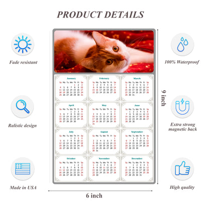 2026 Peel & Stick Calendar - Today is my Lucky Day Removable - Cat 07 (9"x 6")