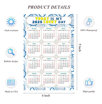 2025 Peel & Stick Calendar - Today is my Lucky Day Removable - 034