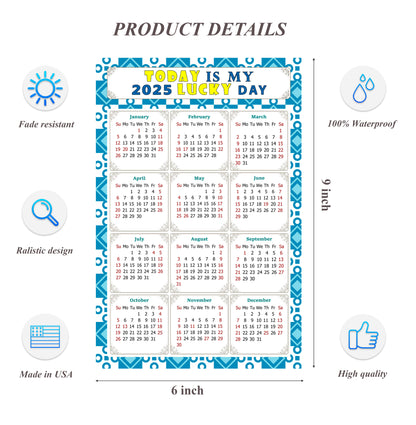 2025 Peel & Stick Calendar - Today is my Lucky Day Removable - 037