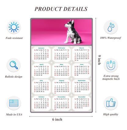 2026 Peel & Stick Calendar - Today is my Lucky Day Removable - Dogs 023 (9"x 6")