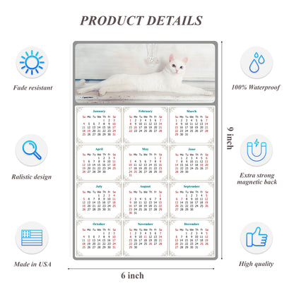 2026 Peel & Stick Calendar - Today is my Lucky Day Removable - Cat 06 (9"x 6")