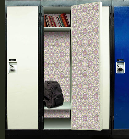 PELICAN INDUSTRIAL Magnetic Locker Wallpaper (Full Sheet Magnetic) - Trimmable, Easy Install, Remove & Reuse - Pack of 3 Sheets - Geometric Pattern (vb051)