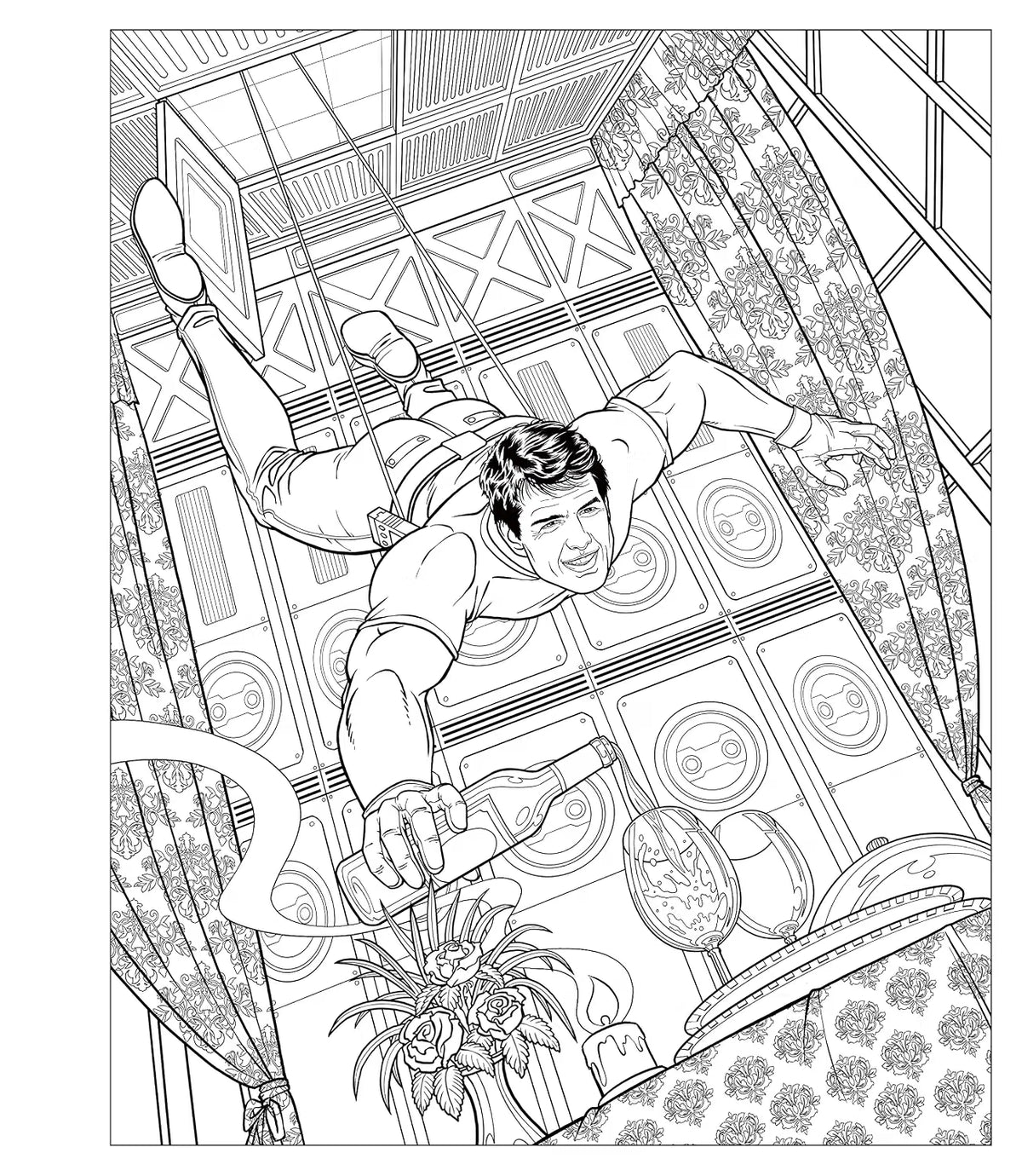 Crush and Color: Twentieth-Century Foxes: Old-School Heart Throbs Coloring Book
