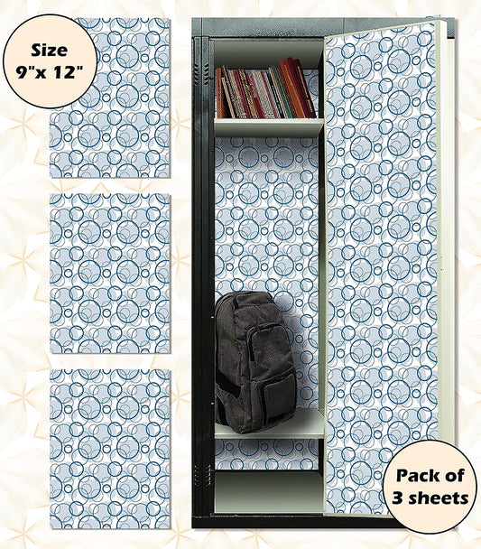 PELICAN INDUSTRIAL Magnetic Locker Wallpaper - Decorative Vinyl Removable (Full Sheet Magnetic) - Made in USA - Fade, Tear and Water Resistant - Pack of 3 Sheets - vr01