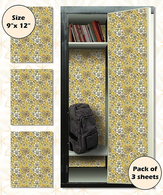 PELICAN INDUSTRIAL Magnetic Locker Wallpaper - Remove & Reuse Decorative Vinyl (Full Sheet Magnetic) - Made in USA - Fade, Tear and Water Resistant - Pack of 3 Sheets (vb058)