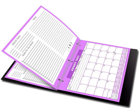 2025 - 2026 Academic Year 12 Months Student Calendar 3-Ring Binder (Edition #05)