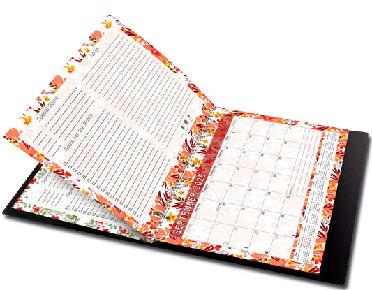 2025 - 2026 Academic Year 12 Months Student Calendar 3-Ring Binder (Edition #020)