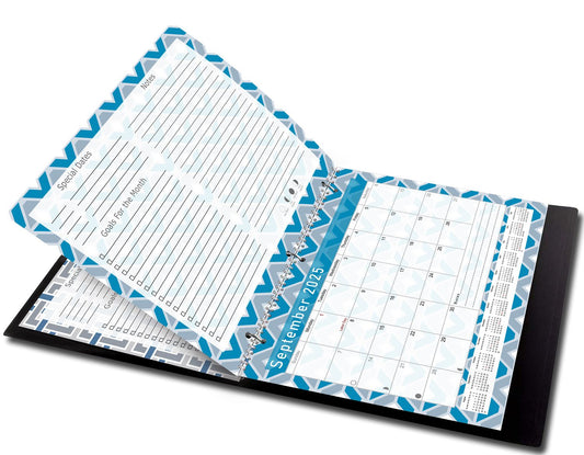 2025 - 2026 Academic Year 12 Months Student Calendar 3-Ring Binder (Edition #014)
