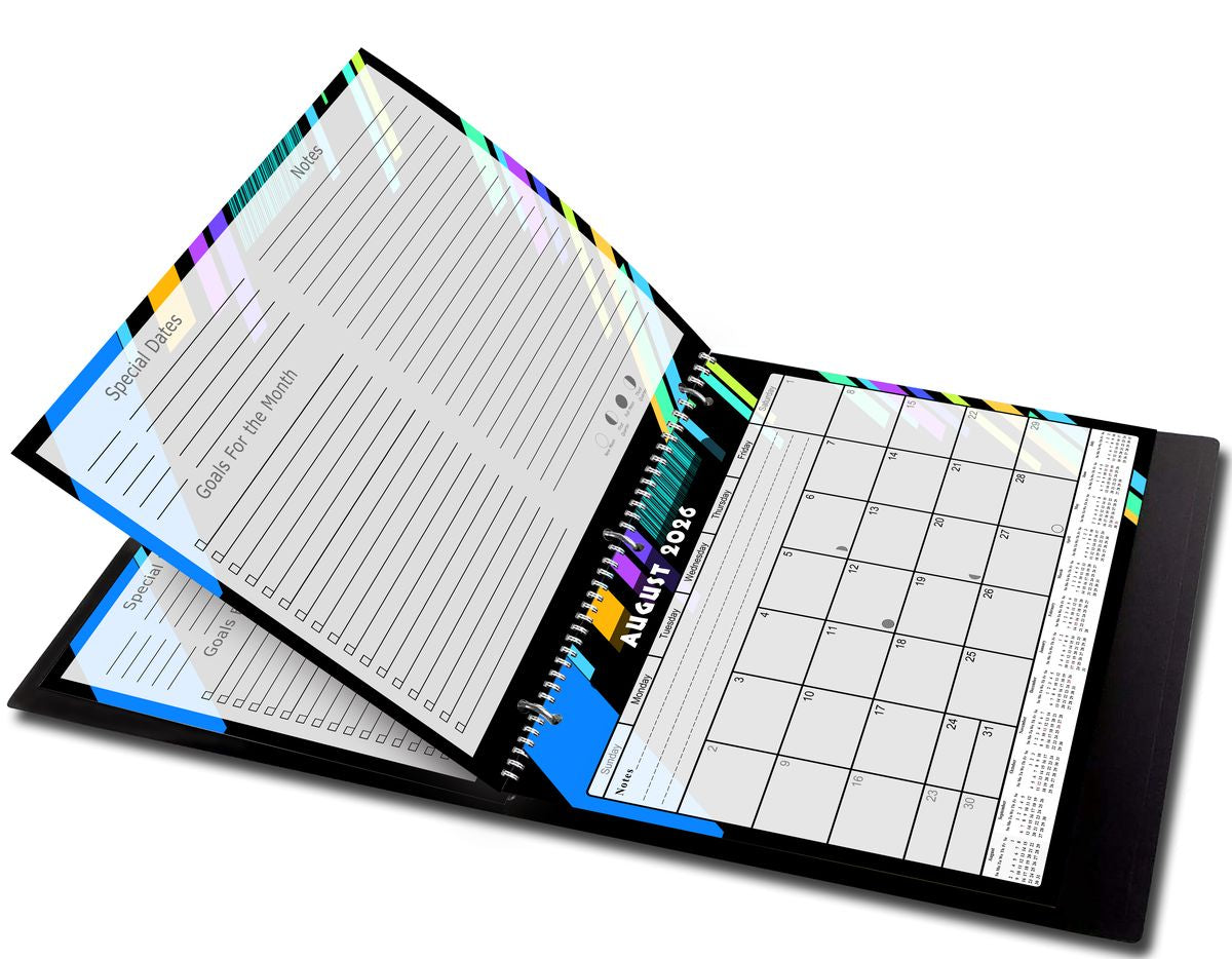 2026 - 2027 Academic Year 12 Months Student Calendar 3-Ring Binder (Edition #012)