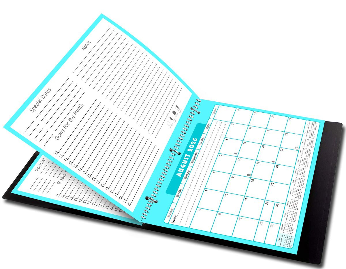 2026 - 2027 Academic Year 12 Months Student Calendar 3-Ring Binder (Edition #06)