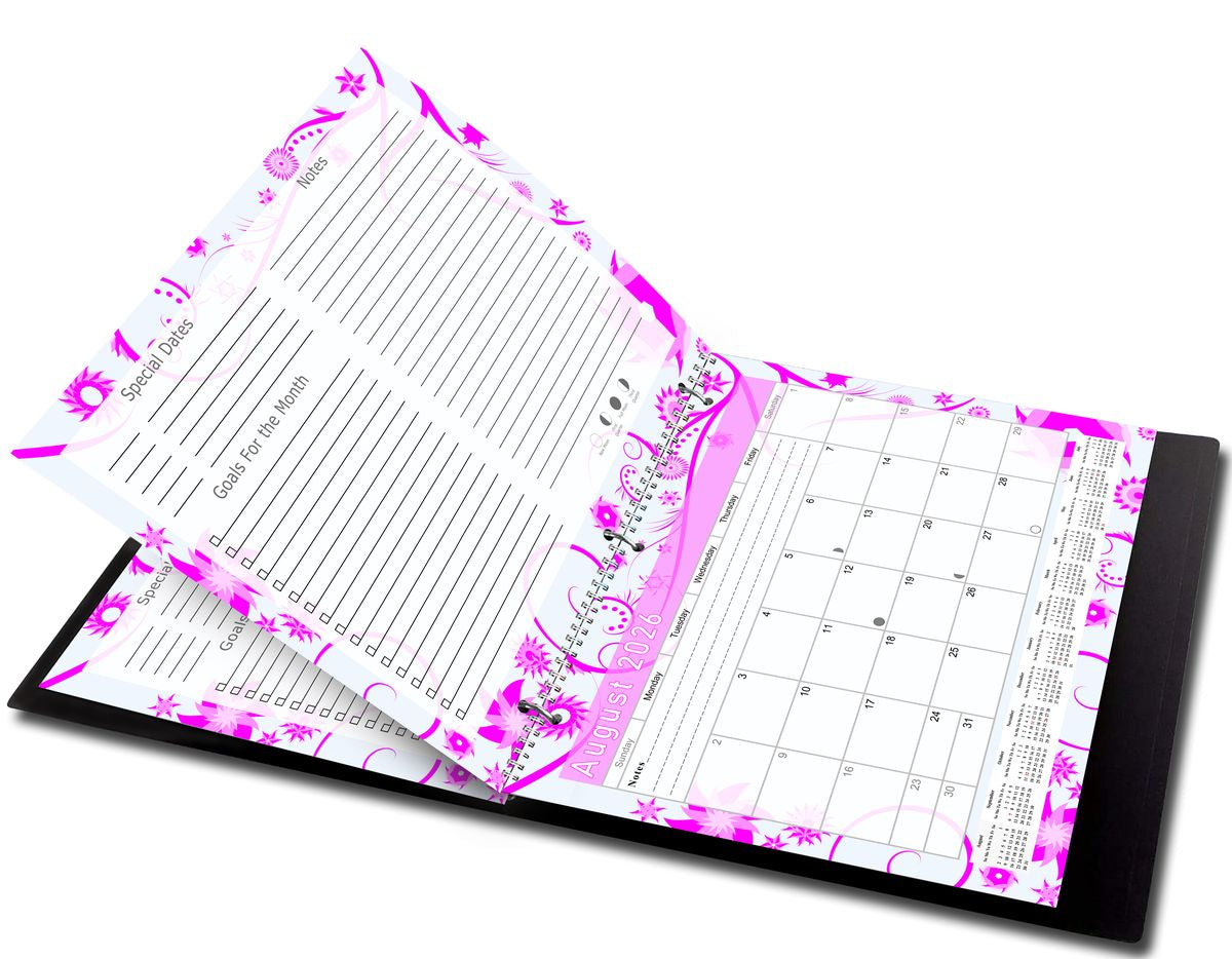 2026- 2027 Academic Year 12 Months Student Calendar 3-Ring Binder (Edition #016b)