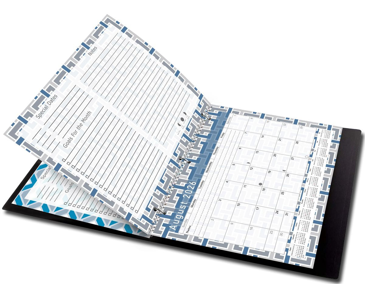 2026 - 2027 Academic Year 12 Months Student Calendar 3-Ring Binder (Edition #014)