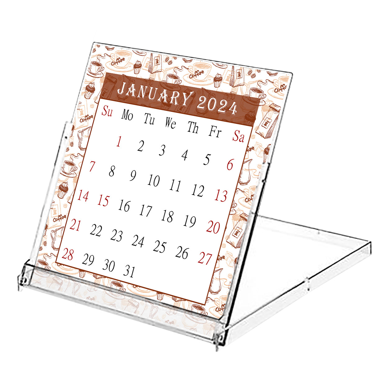 2023 - 2024 CD-Style Desk Calendar 16 Months Calendar / Planner / (Edition #24)