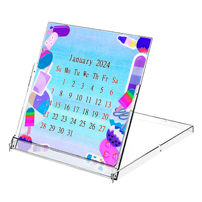 2023 - 2024 CD-Style Desk Calendar 16 Months Calendar / Planner / (Edition #25)