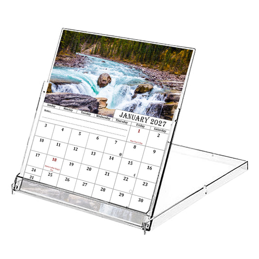 2027 CD-Style Desk Calendar 12 Months Calendar (Outdoors)