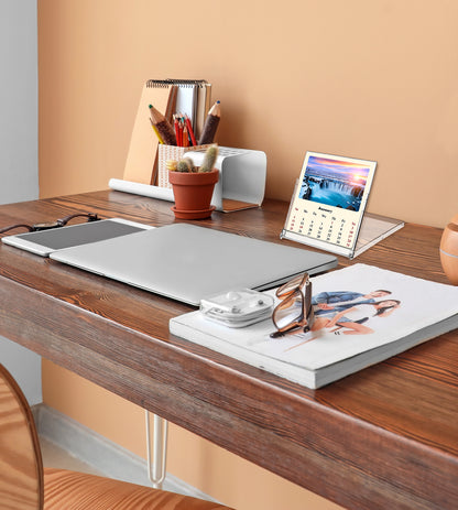 2027 CD-Style Desk Calendar 12 Months Calendar (Sunset&Sunrise)